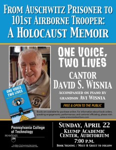 David Wisnia and Avi Penn College Event April 22 2018 Poster